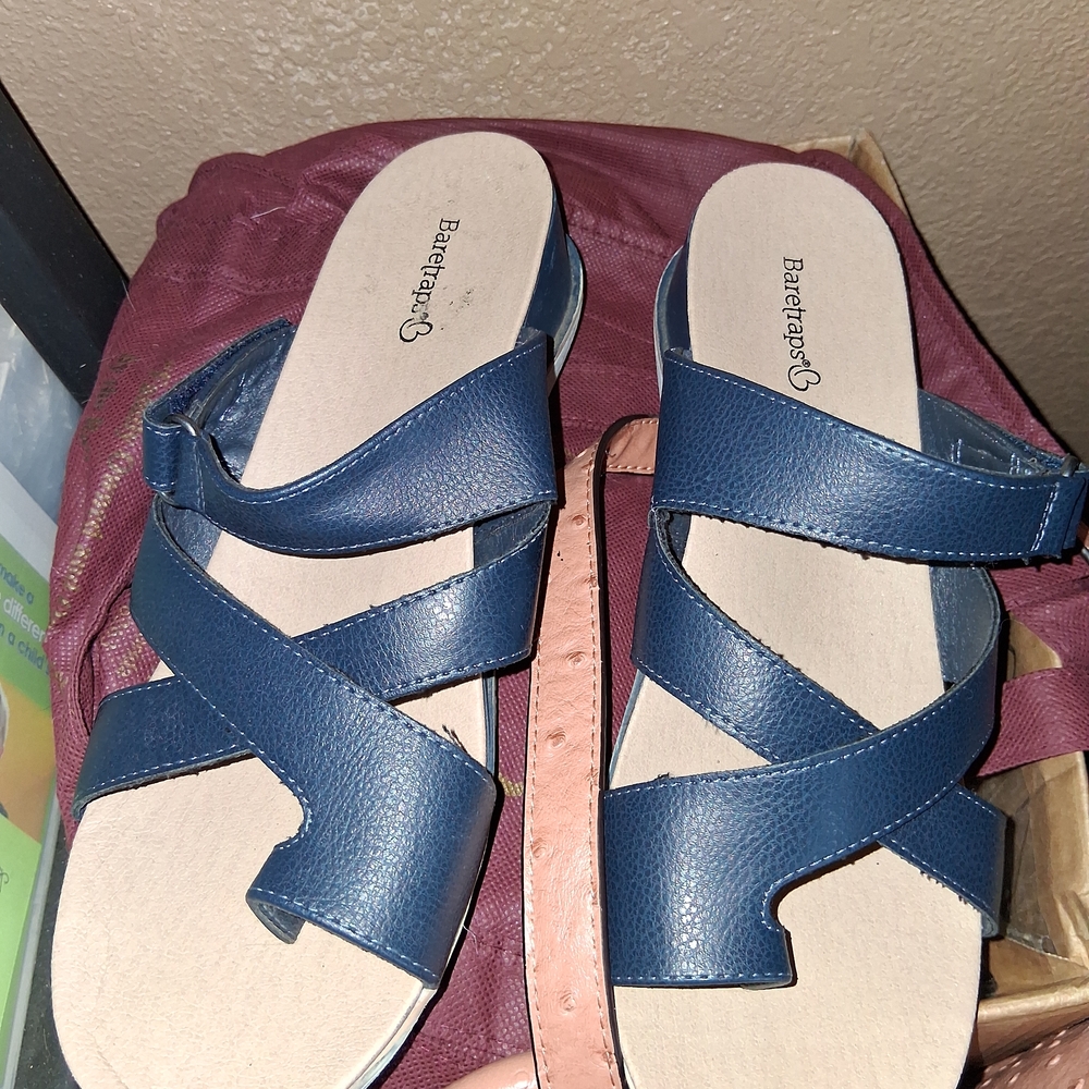 BareTraps Collis Blue Sandals Stylish Comfortable Footwear